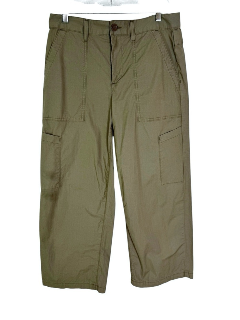 AGOLDE Cotton Women's High Rise Daria Utility Pant Olive Green Size 28 - Picture 7 of 14